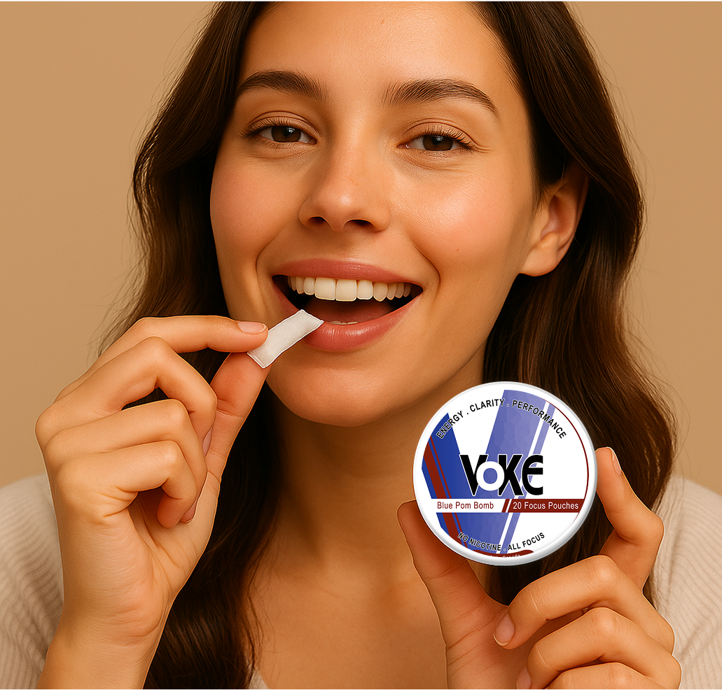 Voke Clarity Pouches - Blue Pom Bomb