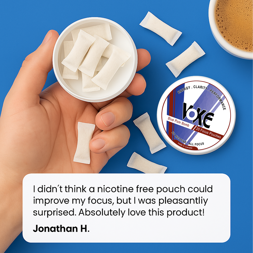 Voke Clarity Pouches - Blue Pom Bomb